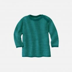 Disana Organic Merino Wool Baby Jumper - Pacific/Lagoon Tops & Sweaters