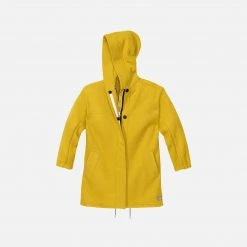 Disana Outlet Women’s Organic Boiled Merino Wool Parka Jacket - Curry
