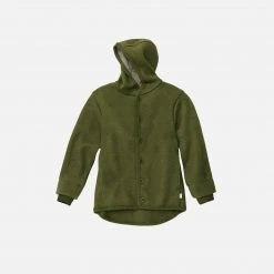 Disana Organic Boiled Merino Wool Jacket - Olive