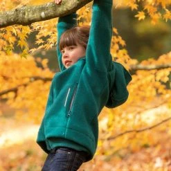 Disana Organic Boiled Merino Wool Outdoor Jacket - Pacific