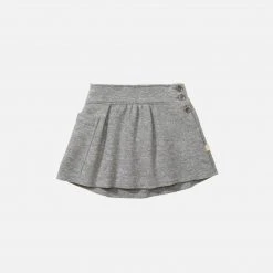 Disana Organic Boiled Merino Wool Skirt - Grey Kids Wool