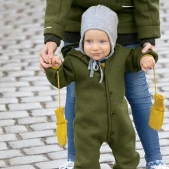 Disana Organic Boiled Merino Wool Overall - Olive