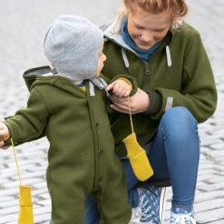 Disana Organic Boiled Merino Wool Overall - Olive