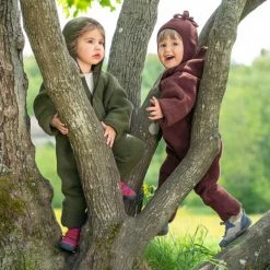 Engel 100% Organic Merino Wool Fleece Suit - Reed Melange Baby Wool