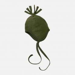 Engel 100% Organic Merino Wool Fleece Hat - Reed Melange Baby Wool