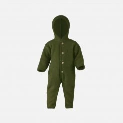 Engel 100% Organic Merino Wool Fleece Suit - Reed Melange Baby Wool