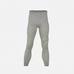 Engel Men's Organic Merino Wool & Silk Long Johns - Grey Adults