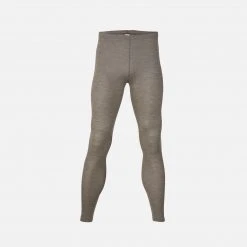 Engel Men's Organic Merino Wool & Silk Long Johns - Walnut Adults