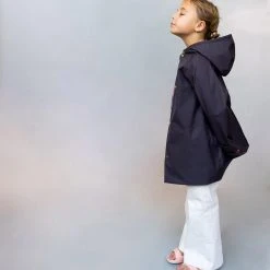 Faire Child Waterproof Midi Raincoat - False Indigo
