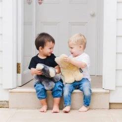 FLATOUTbear Baby Gifts Sheepskin Bear - Honey
