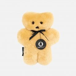 FLATOUTbear Baby Gifts Sheepskin Bear - Honey