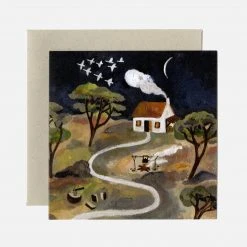 Gemma Koomen Books & More Greeting Card - Under The Crescent Moon