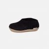 Glerups Felted Wool Slipper Shoe - Charcoal Shoes