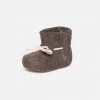 Glerups Felted Wool New Born Slipper Boot - Brown