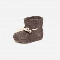 Glerups Felted Wool New Born Slipper Boot - Brown