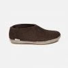 Glerups Adult's Felted Wool Slipper Shoe - Brown