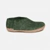 Glerups Adults Adult's Felted Wool Slipper Shoe - Forest
