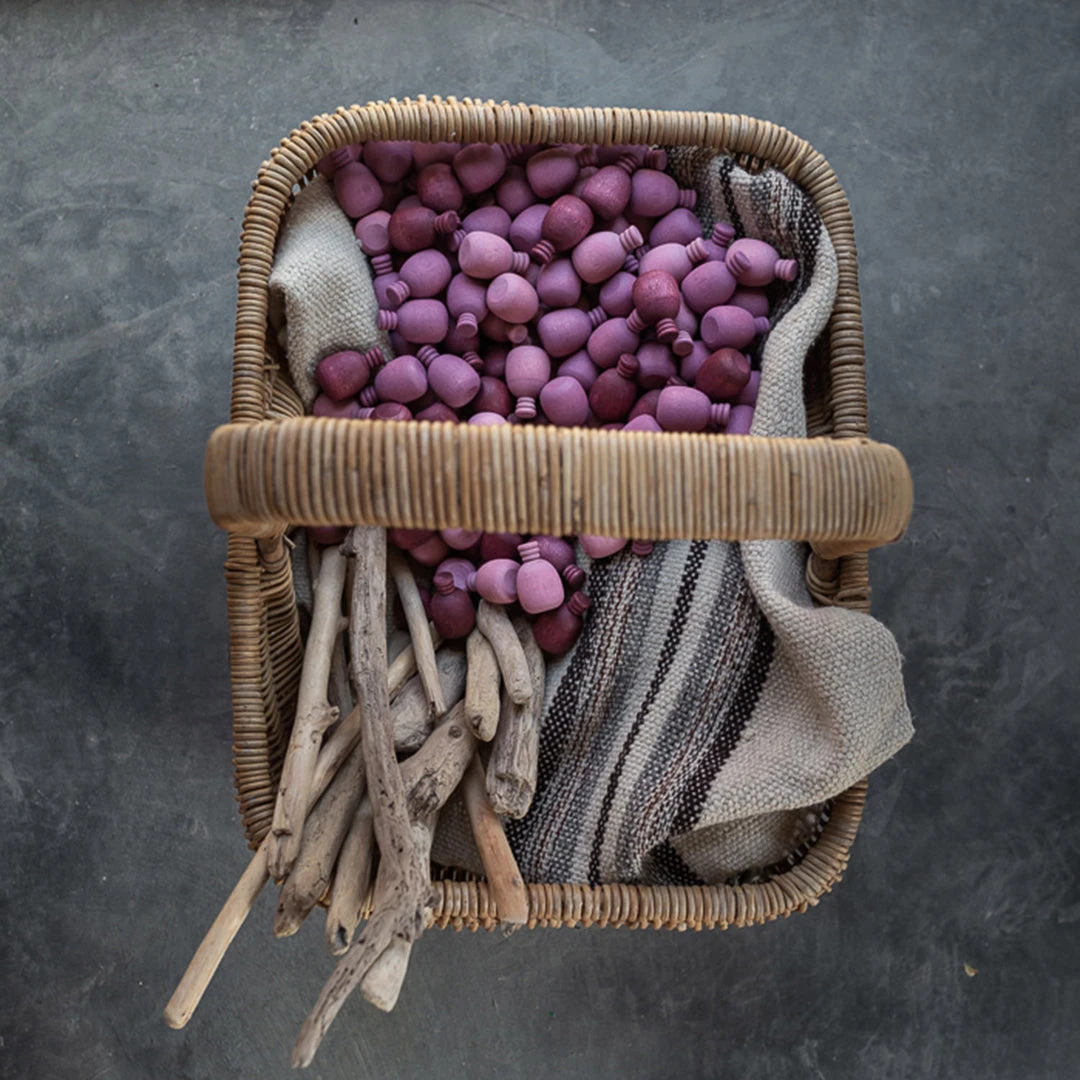 Grapat Wooden Pineapples Mandala - 36 Pieces