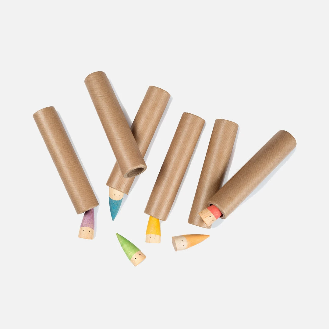 Grapat Wooden Baby Sticks - 6 Pieces Toys