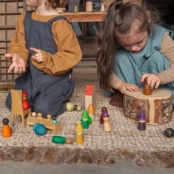 Grapat Wooden Together Nins - 12 Pieces Toys