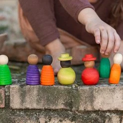 Grapat Wooden Together Nins - 12 Pieces Toys