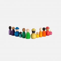 Grapat Wooden Together Nins - 12 Pieces Toys