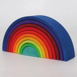 Grimms 10 Piece Wooden Rainbow - Counting Toys