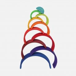 Grimms 10 Piece Wooden Rainbow - Counting Toys