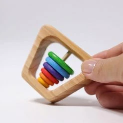 Grimms Rainbow Rattle Pyramid