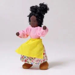 Grimms Toys Handmade Cotton Doll - Mrs Ebenholz