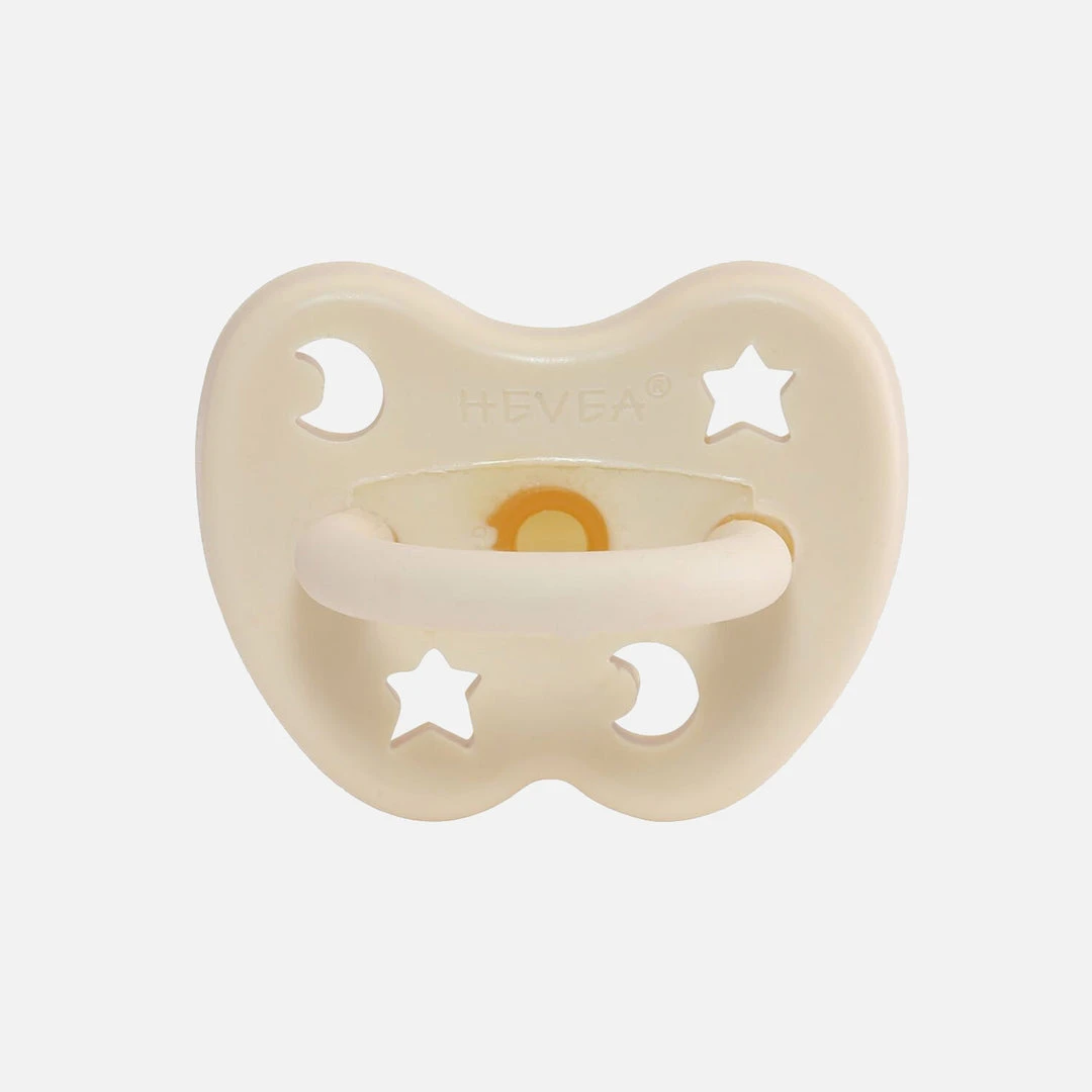 HEVEA Home & Baby Care Natural Rubber Coloured Round Soother/Pacifier - Many Colours