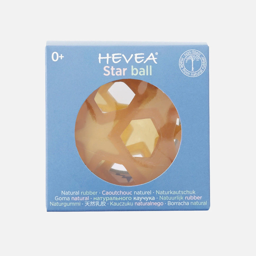 HEVEA Baby Gifts Natural Rubber Baby Star Grab Ball