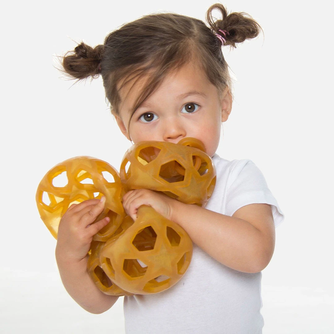 HEVEA Baby Gifts Natural Rubber Baby Star Grab Ball