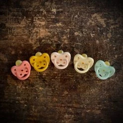 HEVEA Baby Sleep & Blankets Natural Rubber Coloured Orthodontic Soother/Pacifier - Many Colours