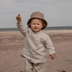 Huttelihut Cotton Canvas Festival Hat - Khaki Cotton & Linen