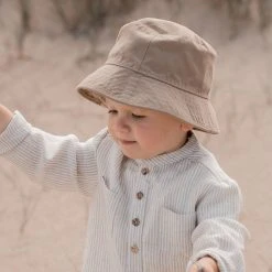 Huttelihut Cotton Canvas Festival Hat - Khaki Cotton & Linen