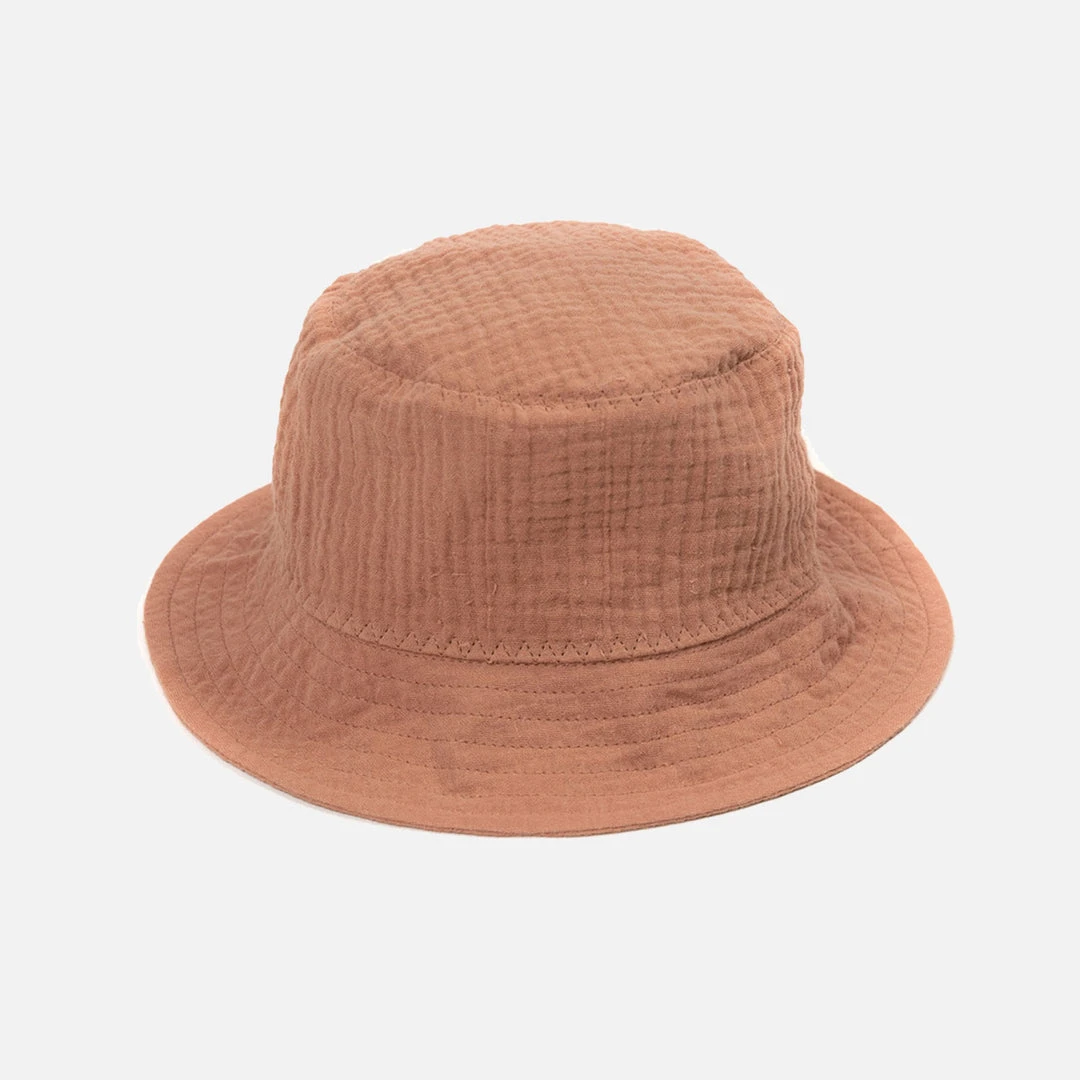 Huttelihut Cotton Muslin Festival Hat - Marsala Cotton & Linen