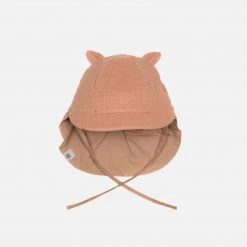 Huttelihut Cotton Muslin Safari Sun Hat - Marsala