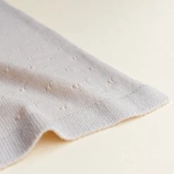 Hvid Merino Wool Bibi Pointelle Blanket/Swaddle - Off White Baby Sleep & Blankets