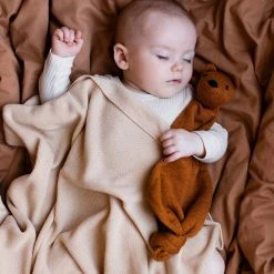 Hvid Baby Gifts Merino Wool Tokki Teddy Comforter - Rust