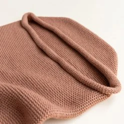 Hvid Merino Wool Cocoon - Terracotta