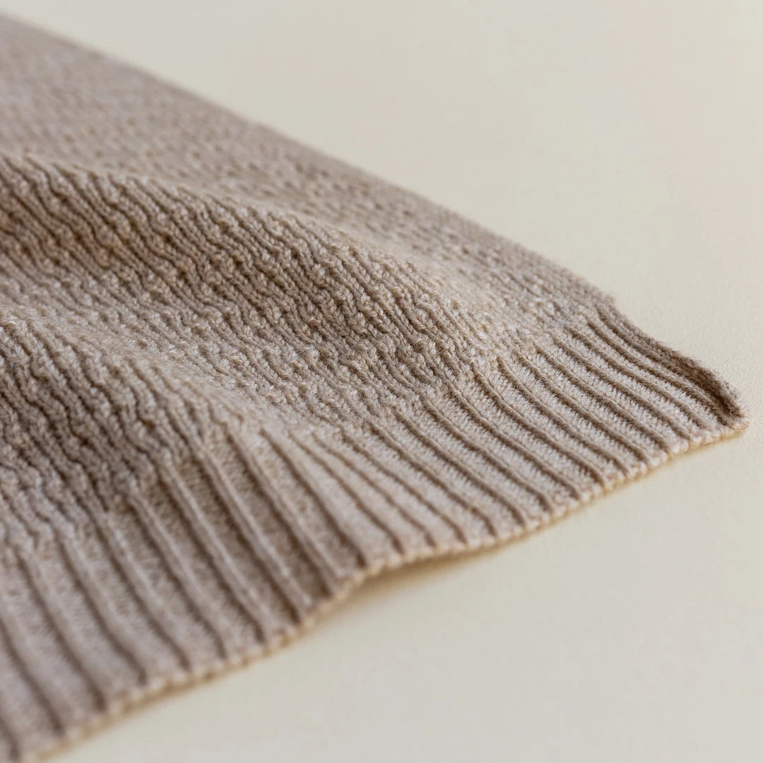 Hvid Merino Wool Dora Blanket/Swaddle - Sand Baby Sleep & Blankets