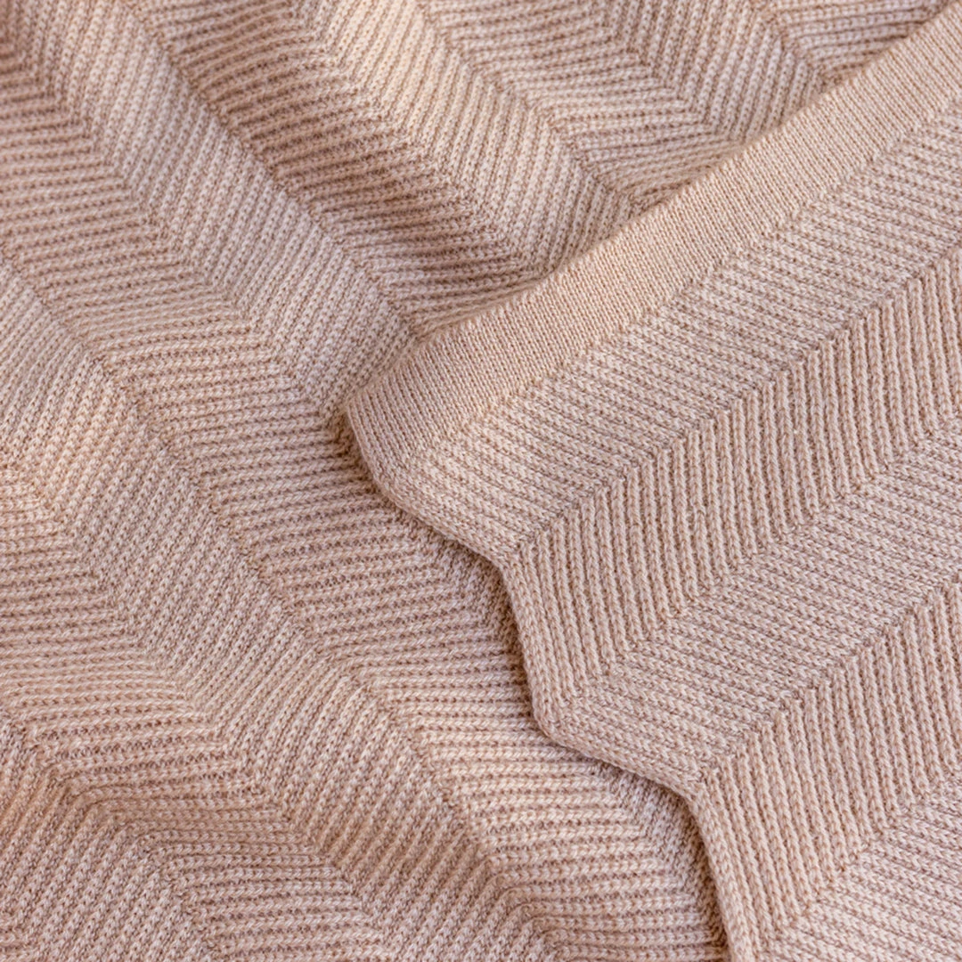 Hvid Merino Wool Freddie Blanket/Swaddle - Rose