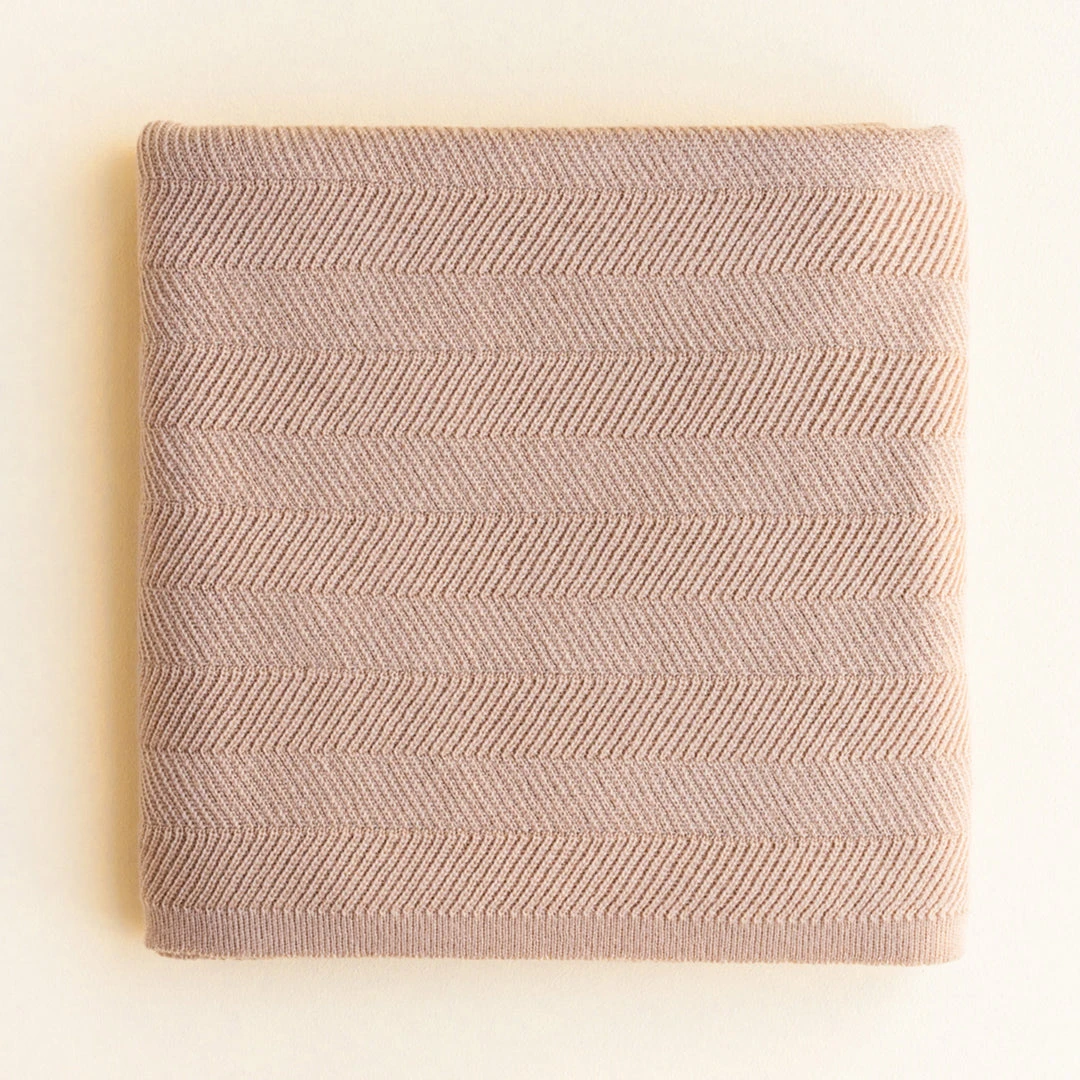 Hvid Merino Wool Freddie Blanket/Swaddle - Rose