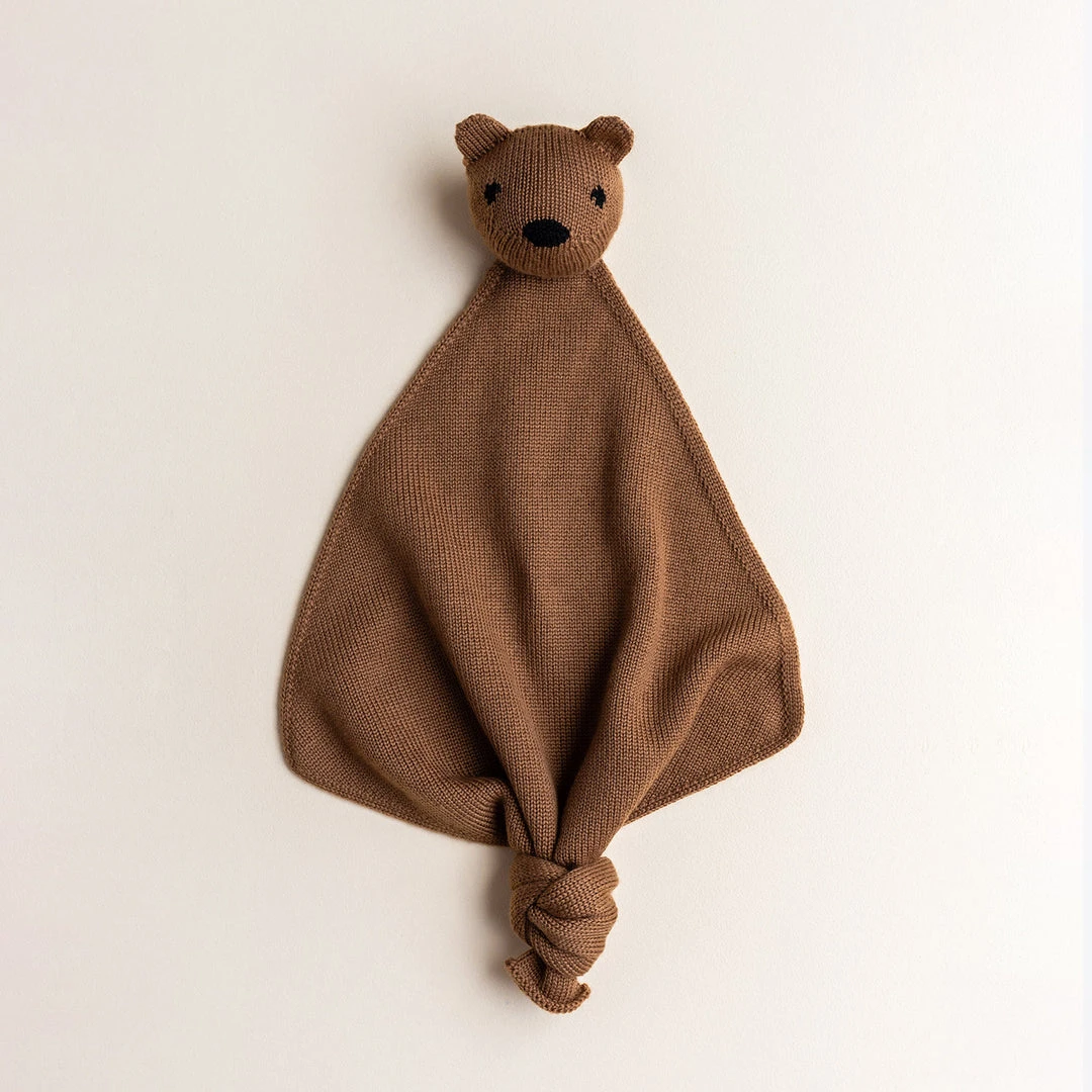 Hvid Baby Gifts Merino Wool Tokki Teddy Comforter - Chocolate