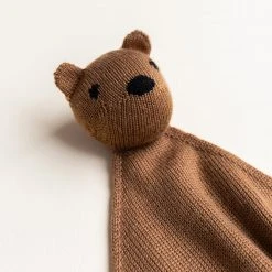 Hvid Baby Gifts Merino Wool Tokki Teddy Comforter - Chocolate