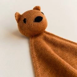 Hvid Baby Gifts Merino Wool Tokki Teddy Comforter - Rust