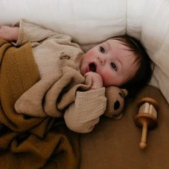 Hvid Merino Wool Freddie Blanket/Swaddle - Ochre Baby Sleep & Blankets