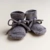 Hvid Baby Wool Merino Wool Booties - Otter