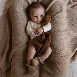 Hvid Merino Wool Dora Blanket/Swaddle - Sand Baby Sleep & Blankets